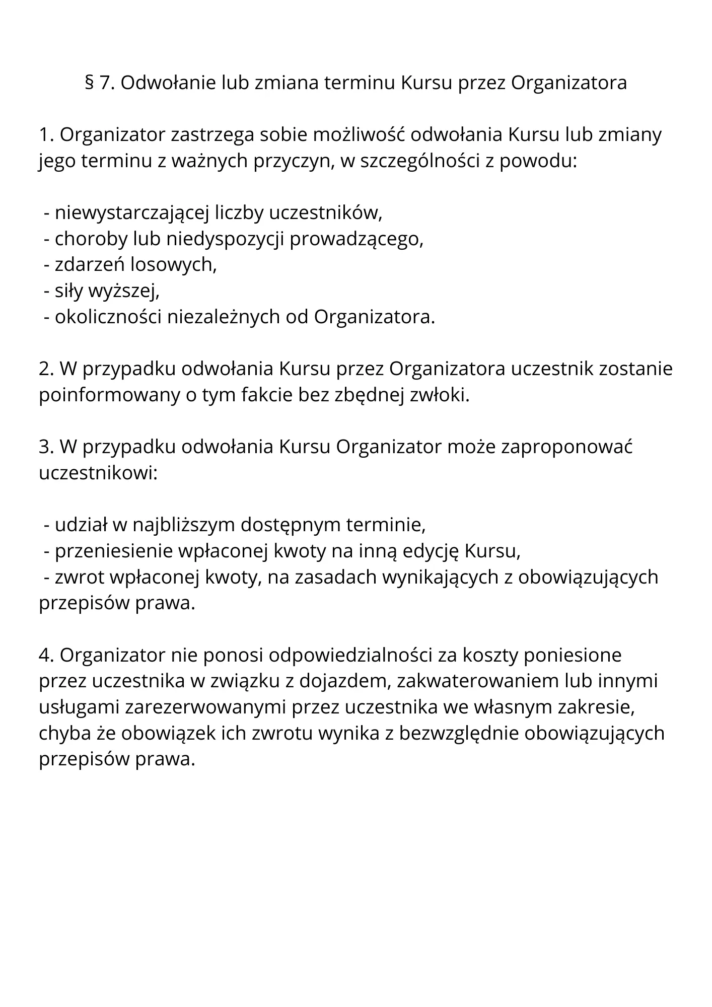 Regulamin kursu Kręgosłup — strona 6 z 12