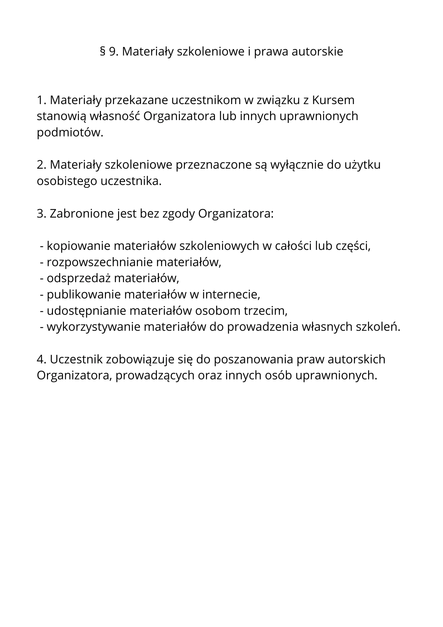 Regulamin kursu Kręgosłup — strona 8 z 12