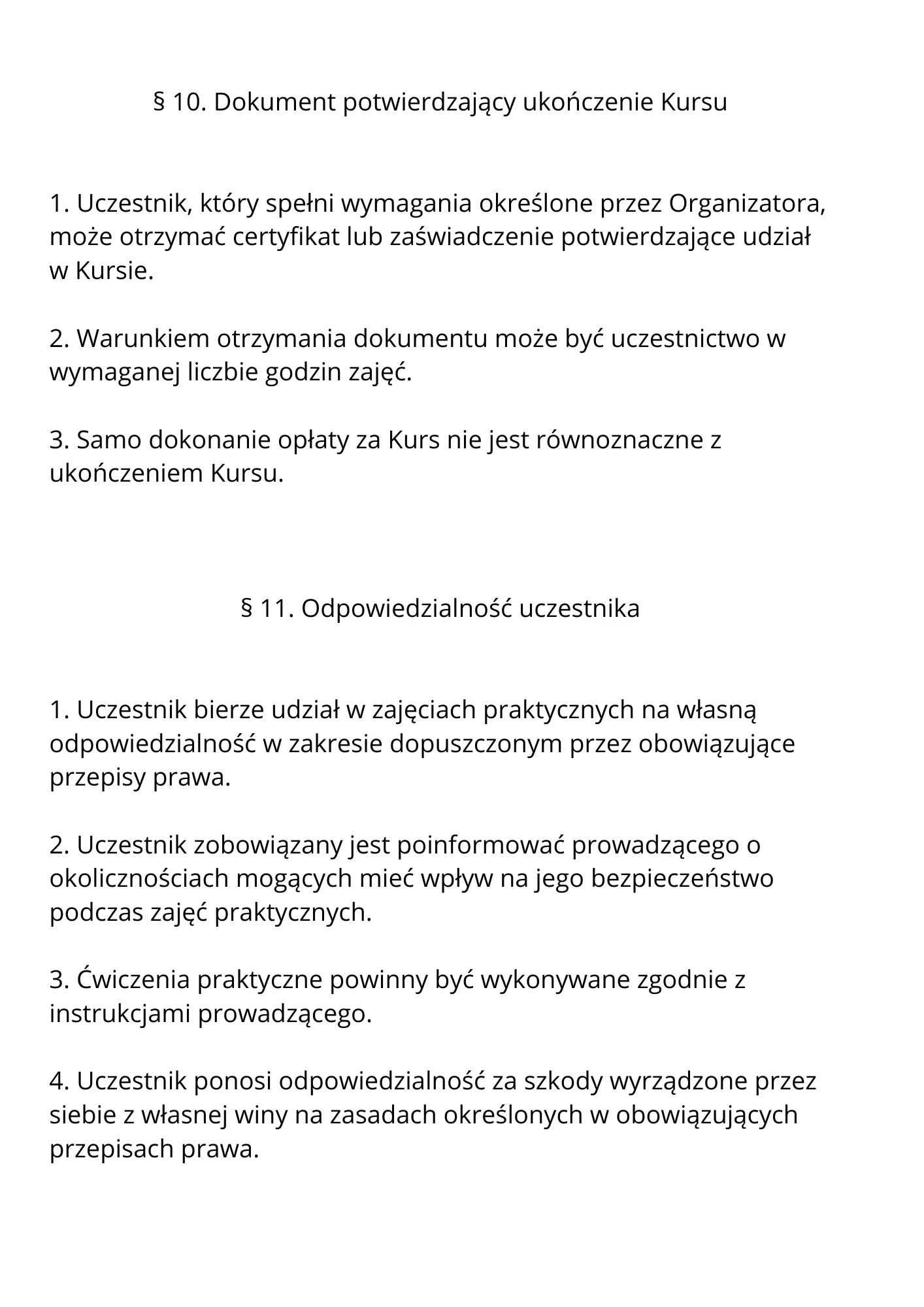 Regulamin kursu Kręgosłup — strona 9 z 12